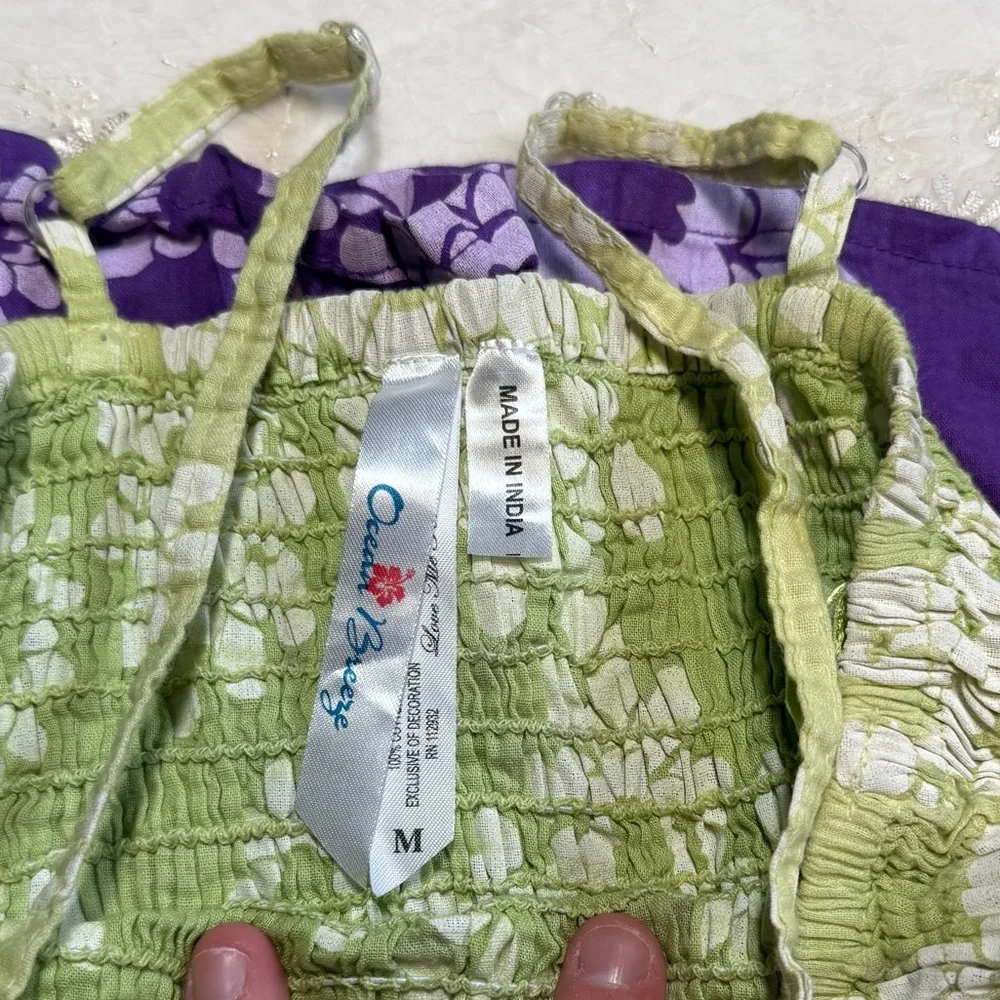 Vintage Y2K Ocean Breeze Floral Ombre Dress – Size Medium – Small Flaw - Picture 7 of 7